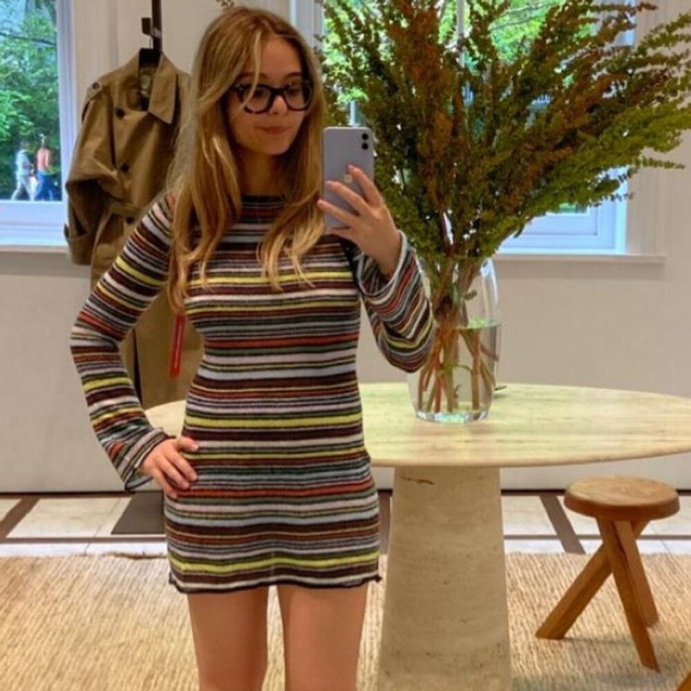 Realisation Par OLIVIA Limited Edition Sunset Stripe Dress
